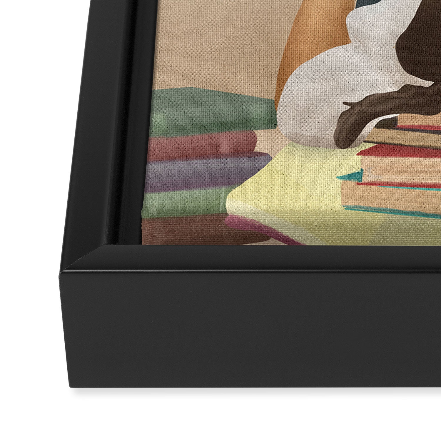 Bookworm Framed Canvas Print Gallery Image 3