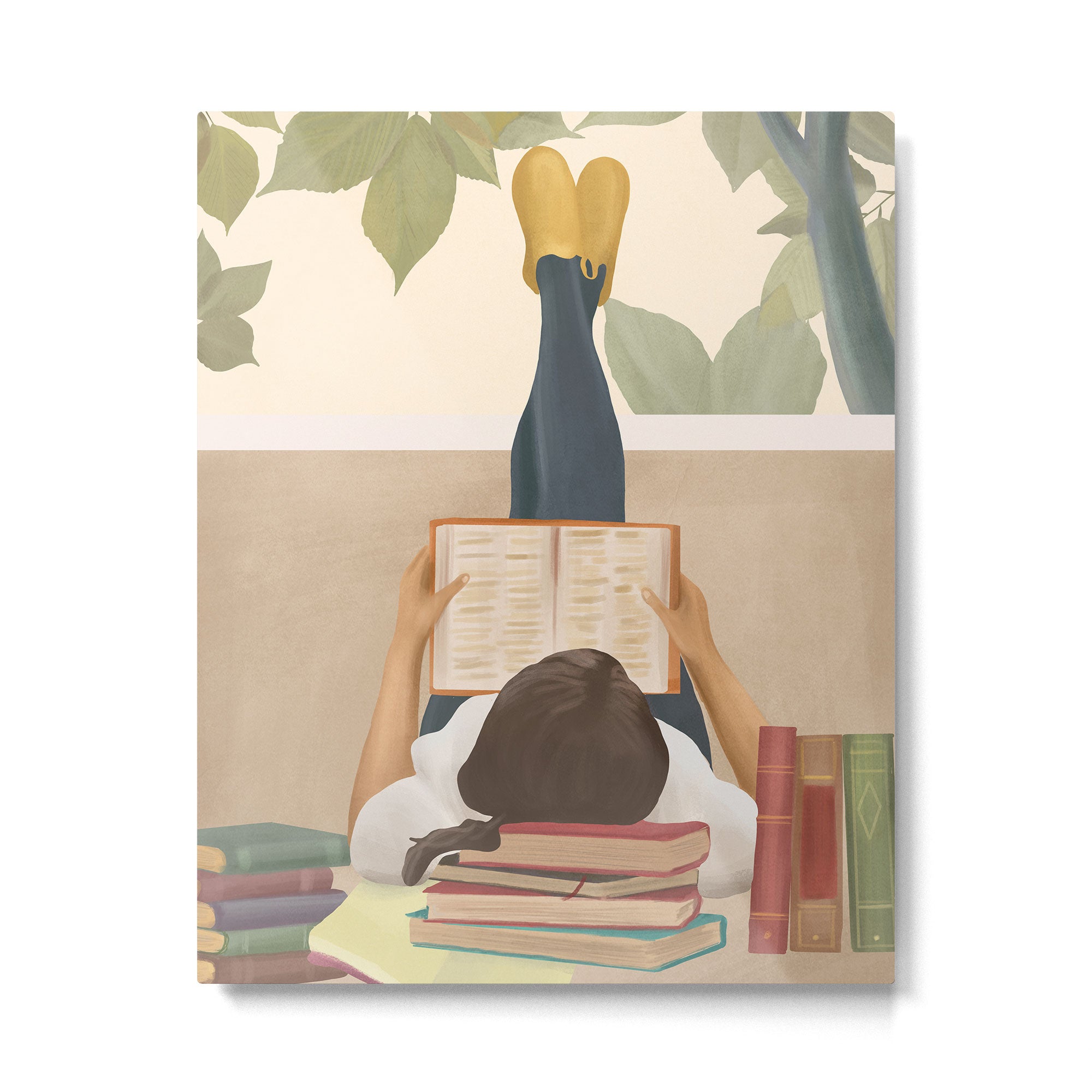 Bookworm Metal Print Gallery Image 4