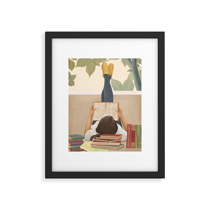 Bookworm Framed Art Print Gallery Image 5