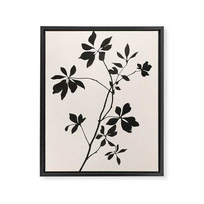 Botanical Silhouette I Framed Canvas Print Gallery Image 1