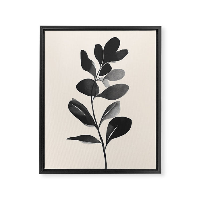 Botanical Silhouette II Framed Canvas Print Gallery Image 1