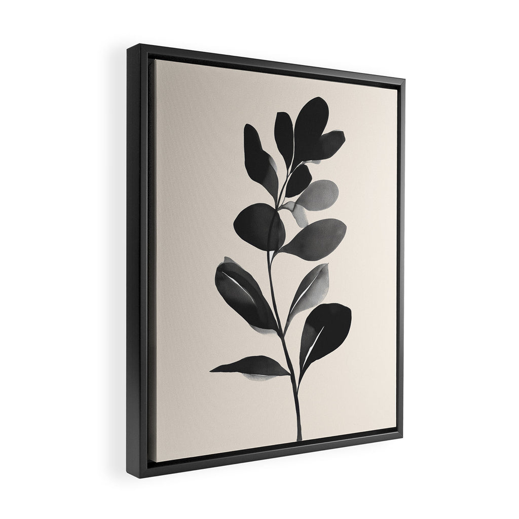 Botanical Silhouette II Framed Canvas Print Gallery Image 2