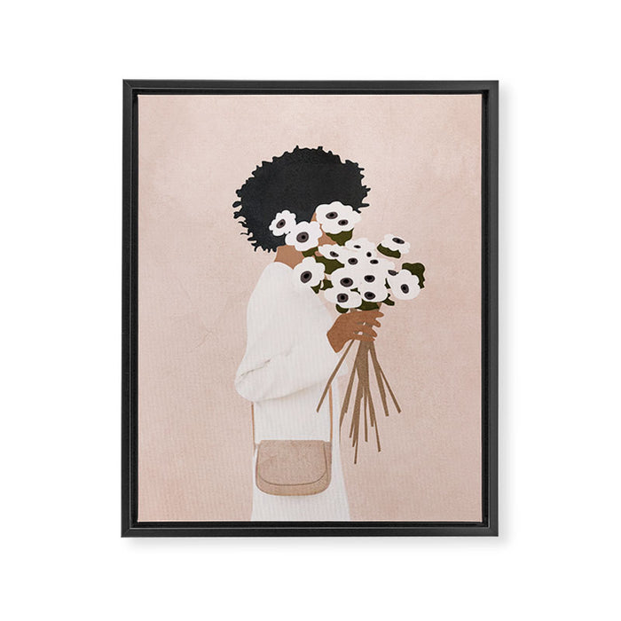 Bouquet of Flowers Framed Canvas Print Gallery Image 1