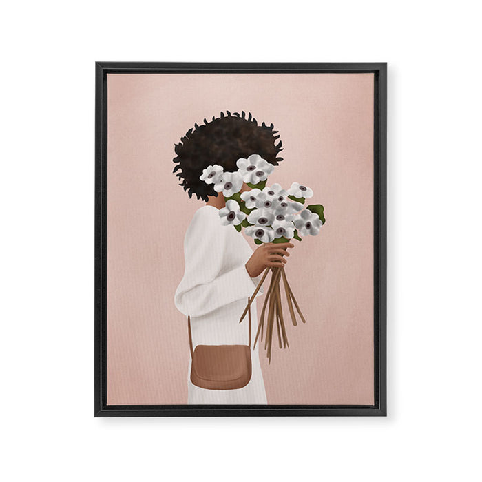 Bouquet of Flowers Framed Canvas Print Gallery Image 1