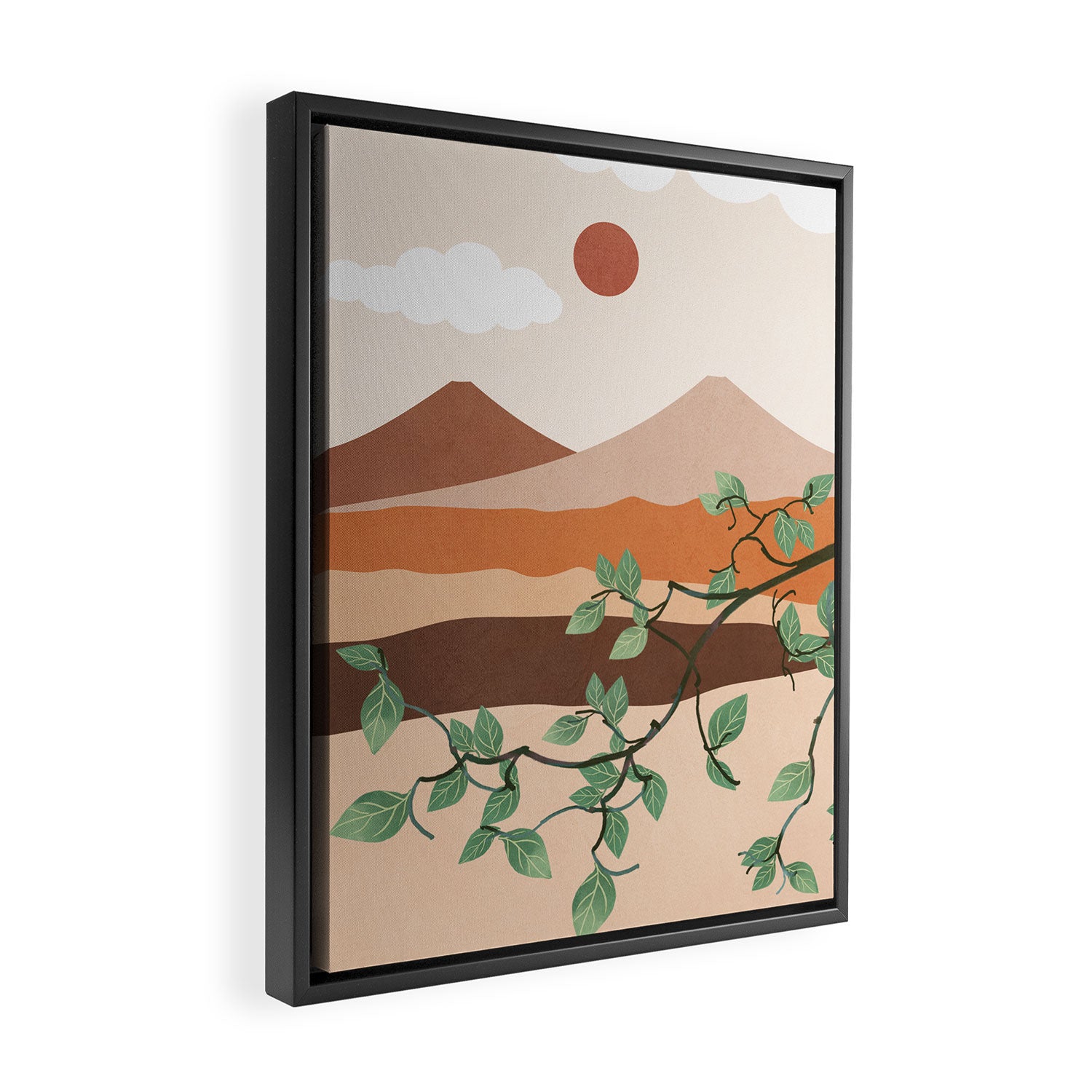 Breeze over the landscape 01 Framed Canvas Print Gallery Image 2