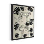 Cheetahs Monstera 4 Framed Canvas Print Gallery Image 2