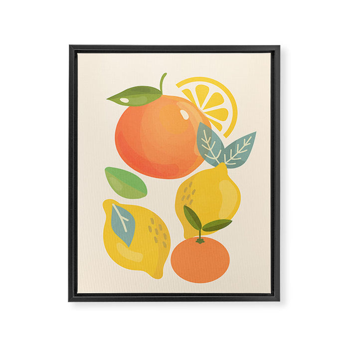 Citrus Fruits Framed Canvas Print Gallery Image 1