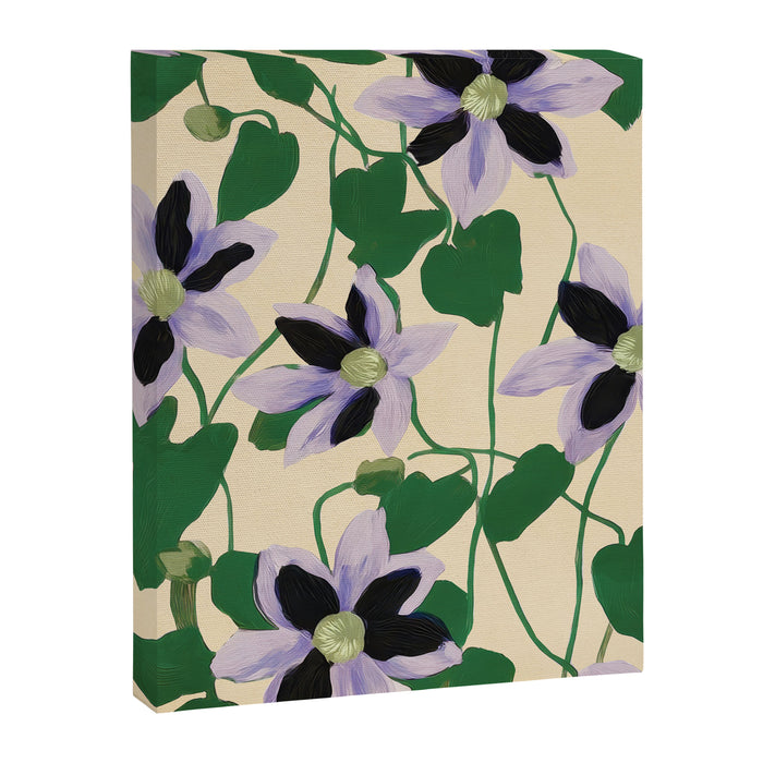 Clematis Botanical Illustration Canvas Print Gallery Image 1