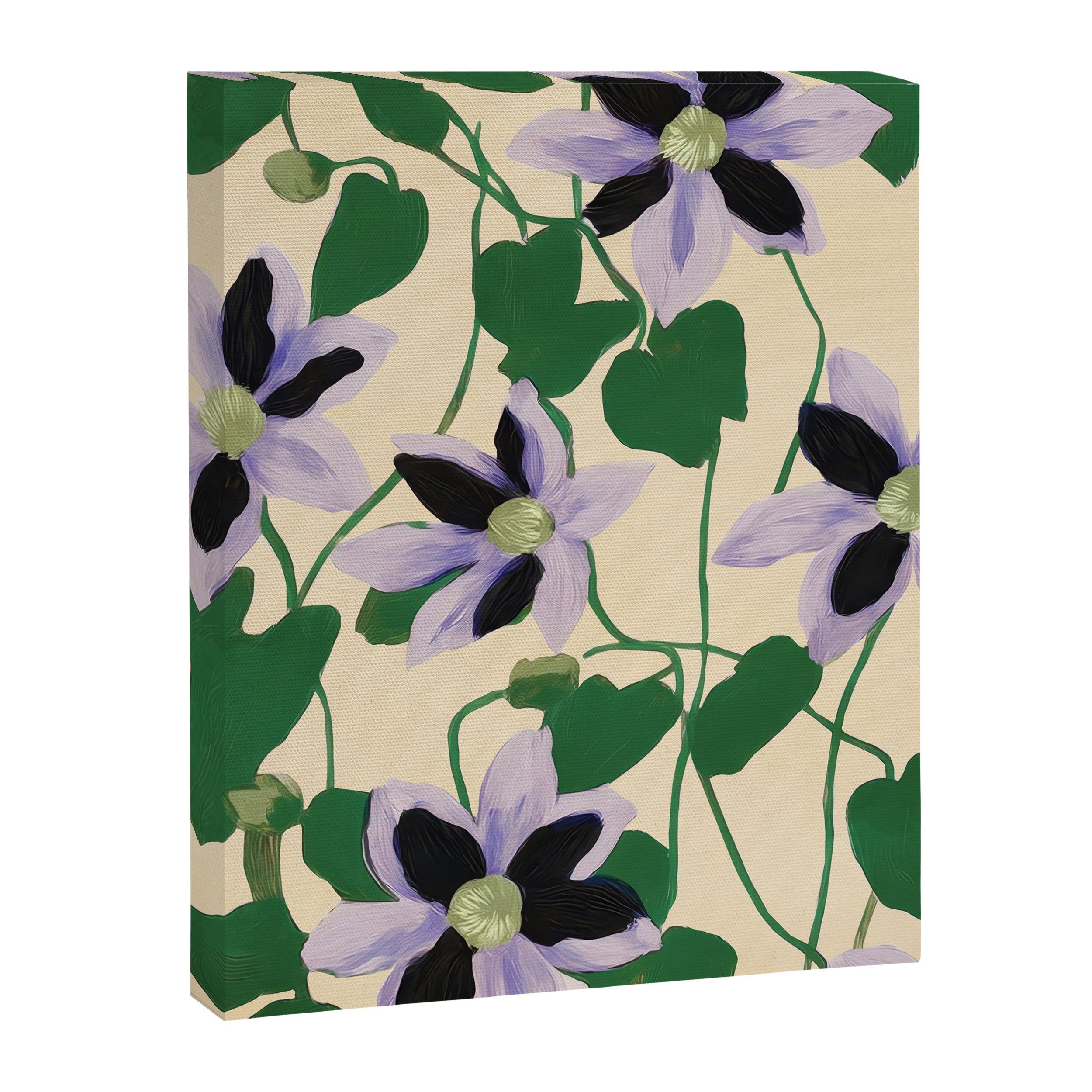 Clematis Botanical Illustration Canvas Print Gallery Image 6