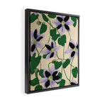 Clematis Botanical Illustration Framed Canvas Print Gallery Image 2