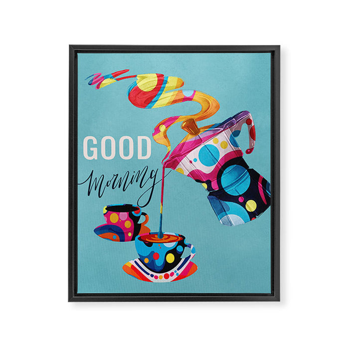 Coffee Time 1 Framed Canvas Print Gallery Image 1