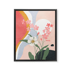 Colorful Flower Design 1 Framed Canvas Print Gallery Image 8
