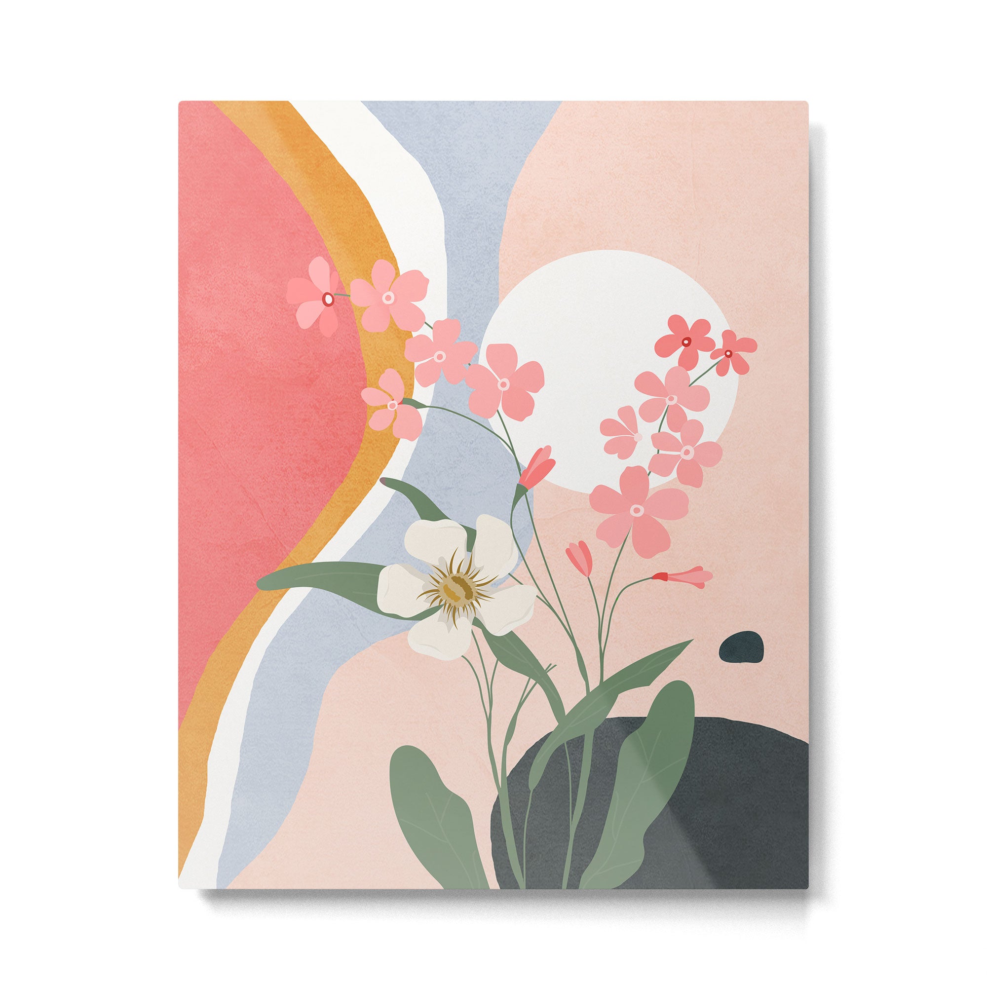 Colorful Flower Design 1 Metal Print Gallery Image 6