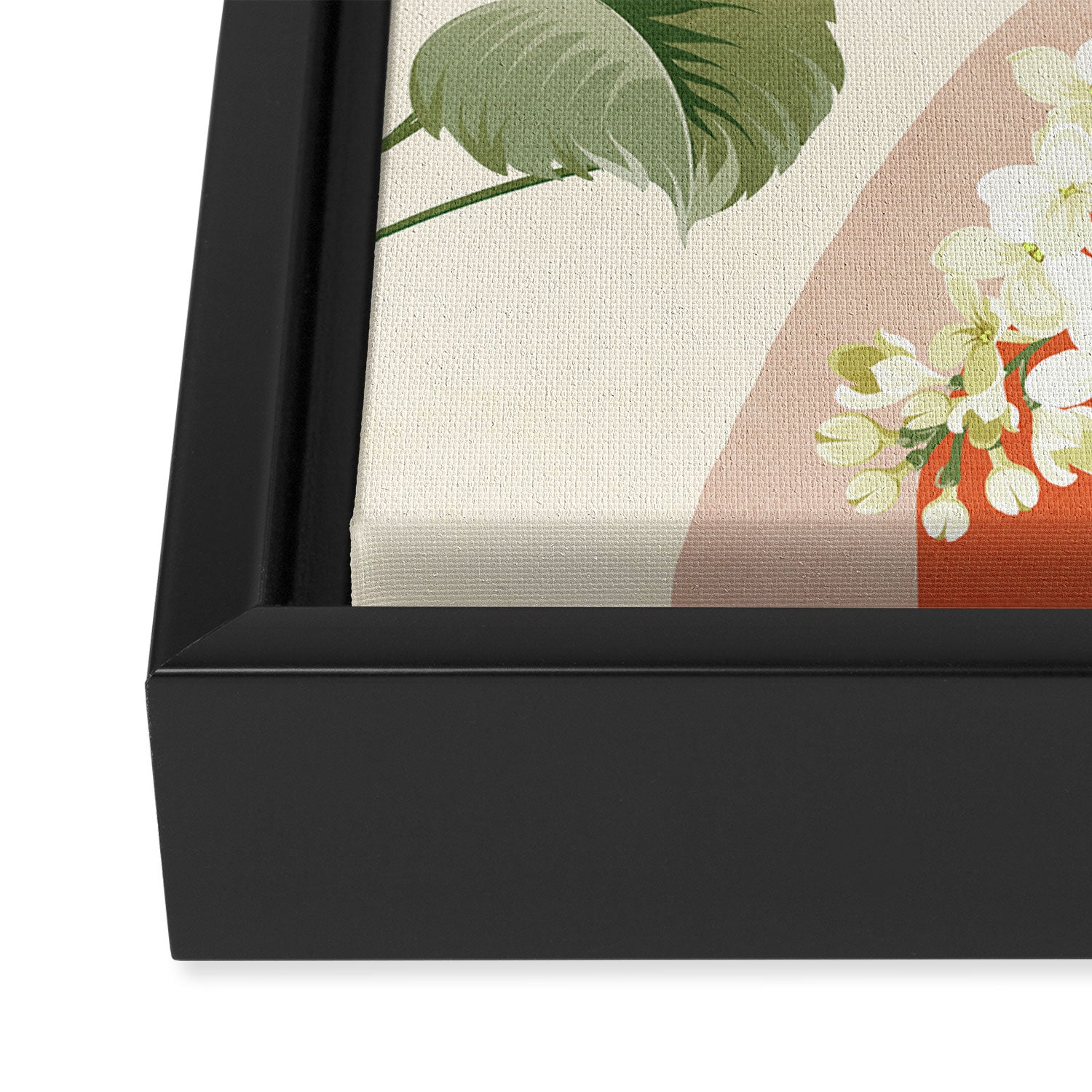 Colorful Flower Design 4 Framed Canvas Print Gallery Image 3