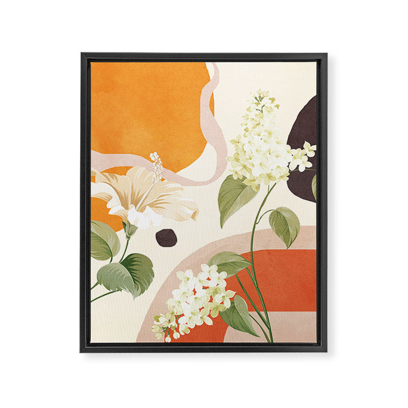 Colorful Flower Design 4 Framed Canvas Print Gallery Image 8