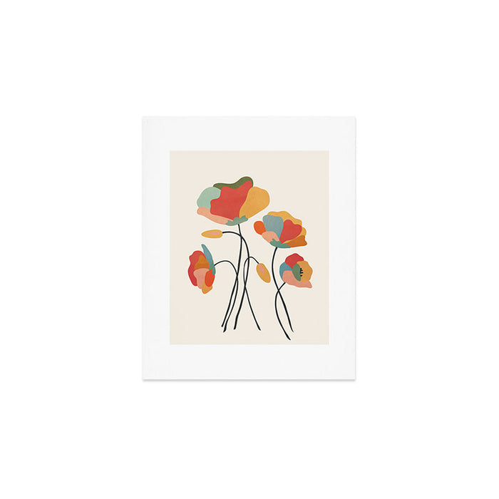Colorful Flowers Art Print Gallery Image 1