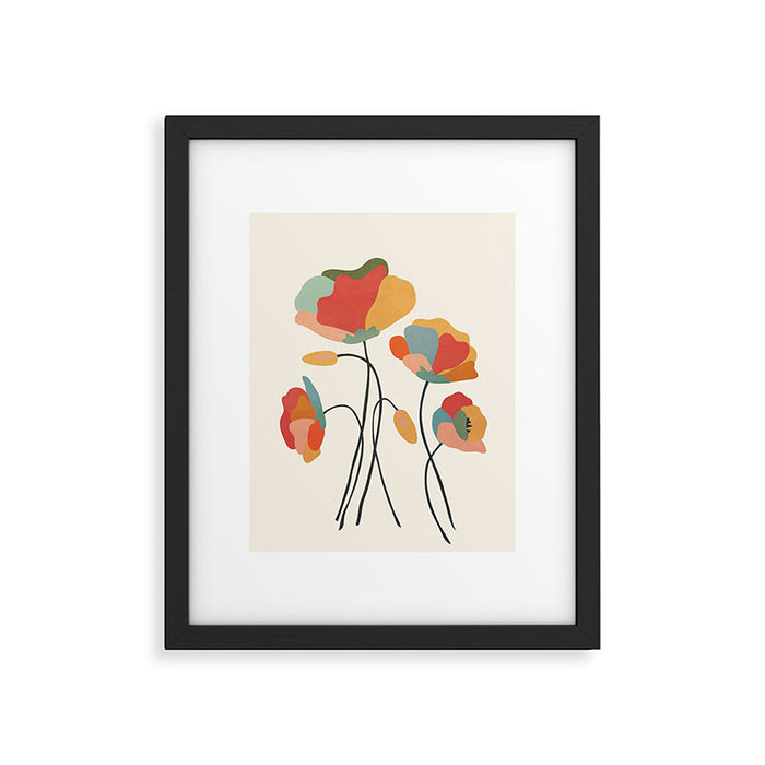 Colorful Flowers Framed Art Print Gallery Image 1