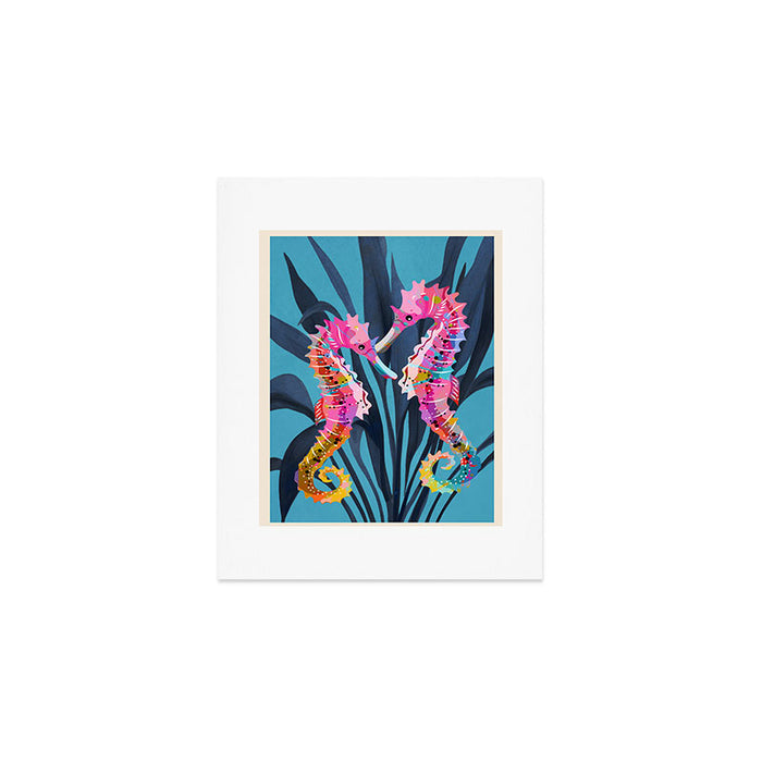 Colorful Seahorses Art 1 Art Print Gallery Image 1