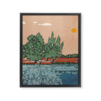 Colorful Wild Landscape 2 Framed Canvas Print Gallery Image 8