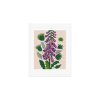 Contemporary Botanical Garden Foxglove in Bloom Art Print Gallery Image 1