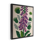 Contemporary Botanical Garden Foxglove in Bloom Framed Canvas Print Gallery Image 2