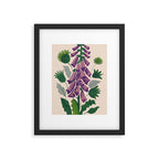 Contemporary Botanical Garden Foxglove in Bloom Framed Art Print Gallery Image 5