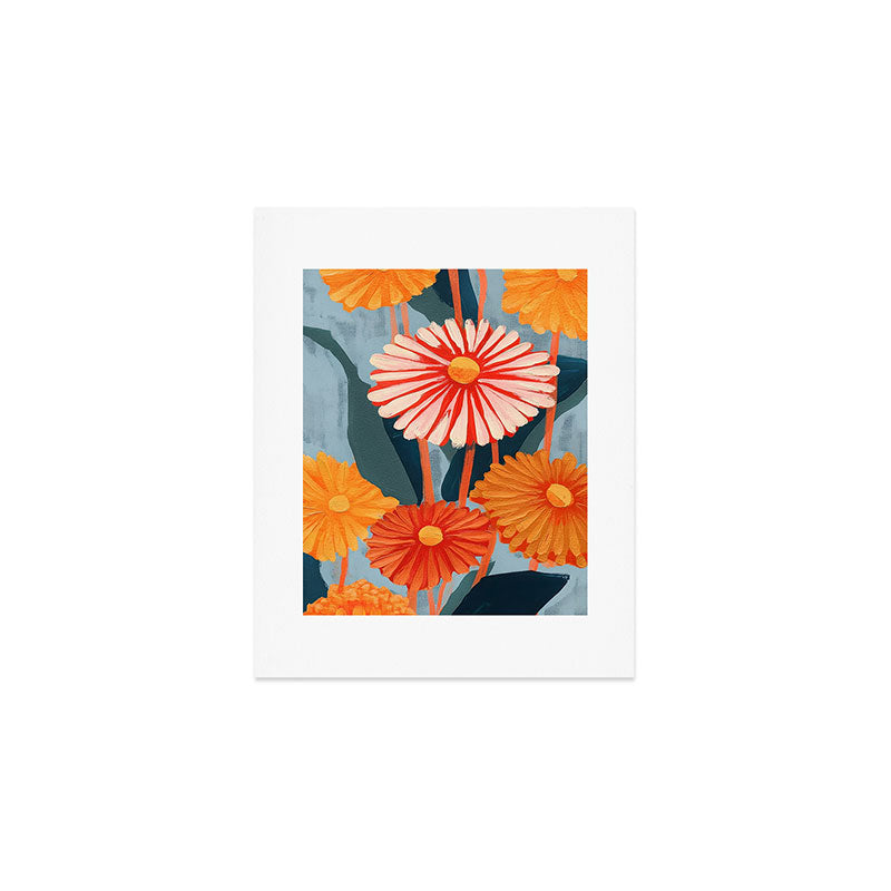 Dahlia Flower Painting Art Print Gallery Image 1