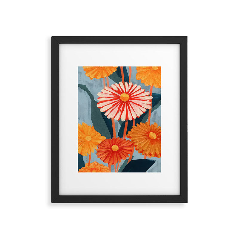Dahlia Flower Painting Framed Art Print Gallery Image 5