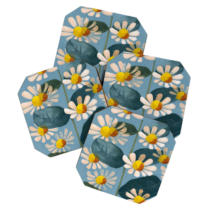 Daisy Flower Painting Coaster Gallery Image 1