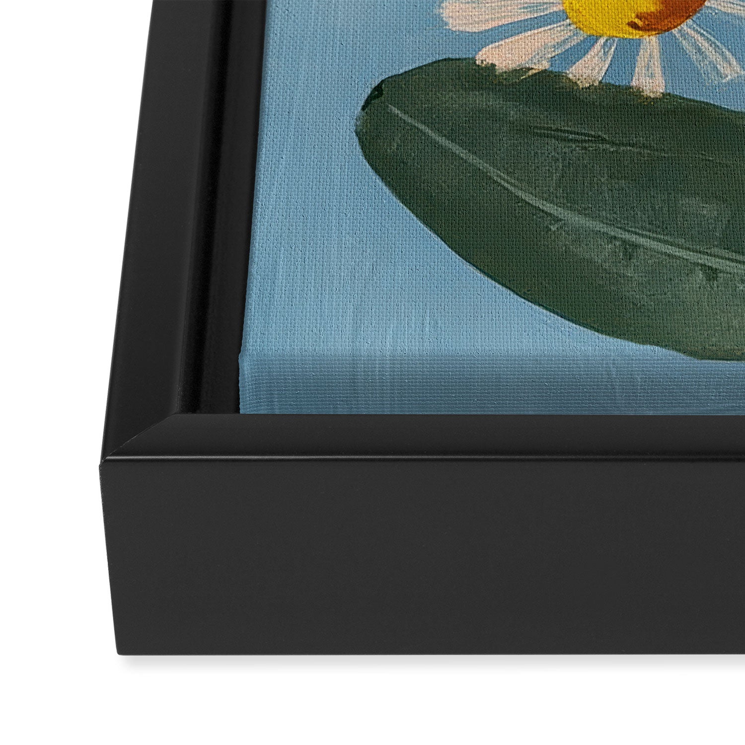 Daisy Flower Painting Framed Canvas Print Gallery Image 3