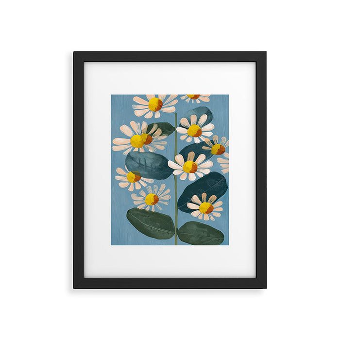 Daisy Flower Painting Framed Art Print Gallery Image 1
