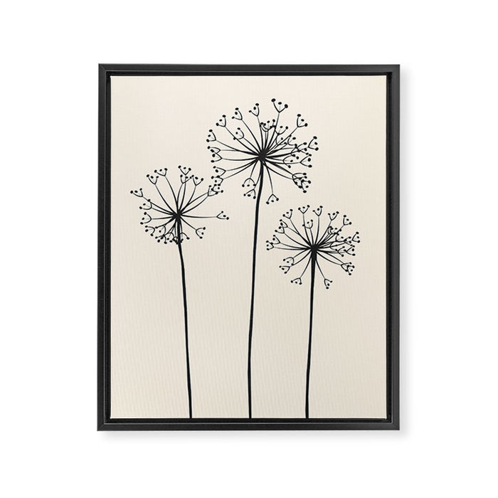 Dandelions Framed Canvas Print Gallery Image 1