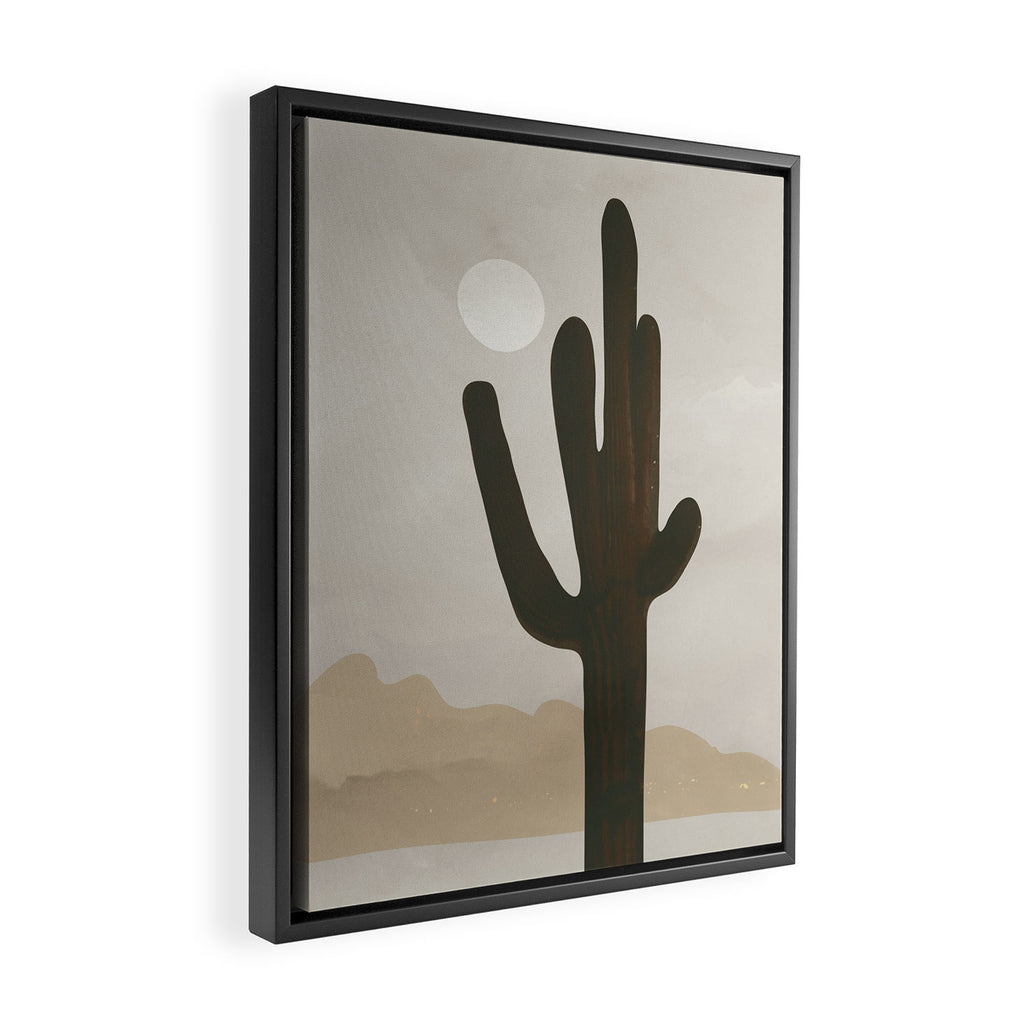 Desert Cactus Framed Canvas Print Gallery Image 2