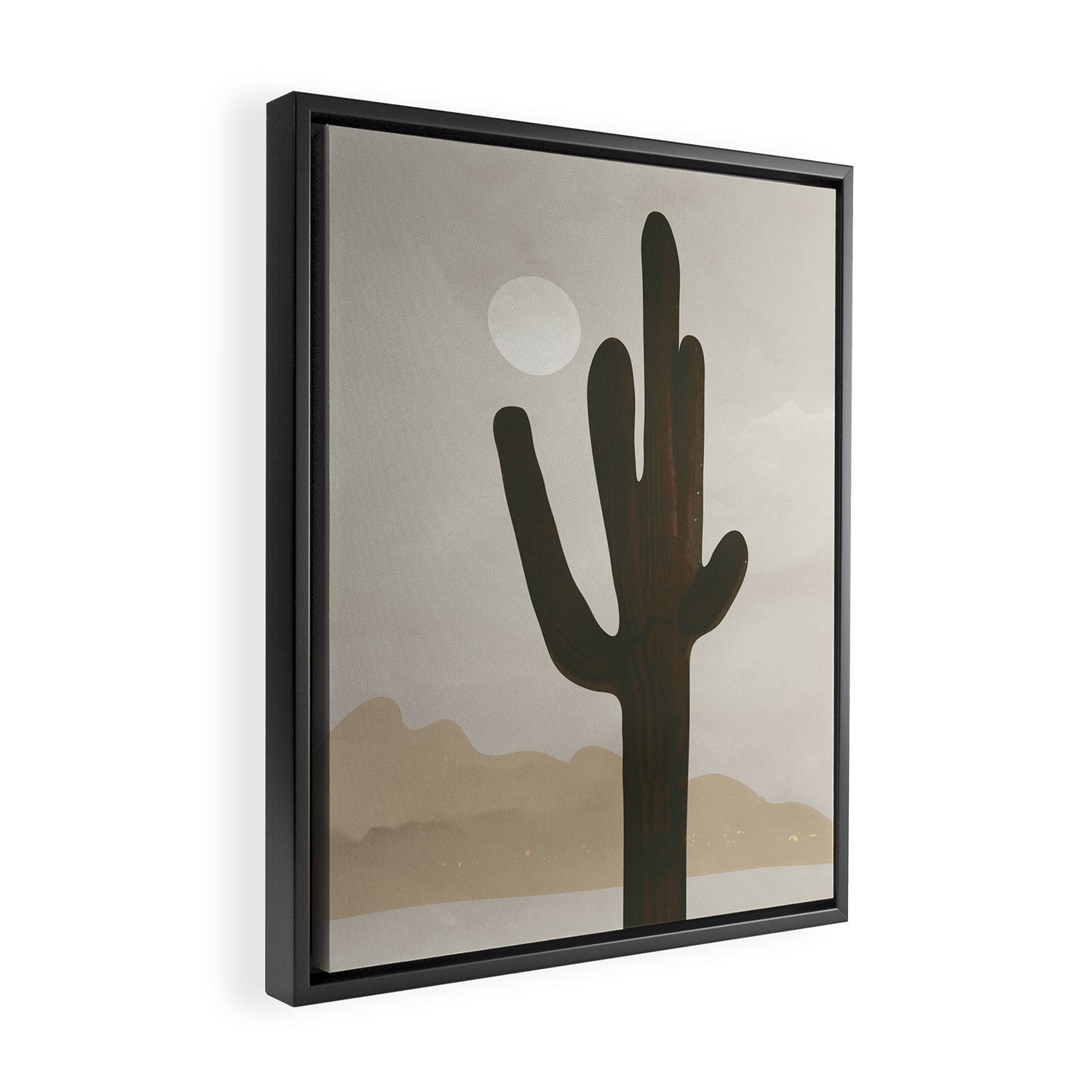 Desert Cactus Framed Canvas Print Gallery Image 2