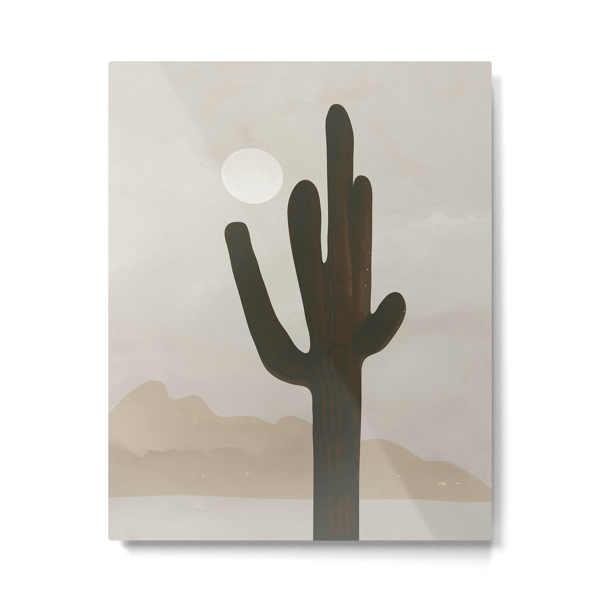 Desert Cactus Metal Print Gallery Image 4