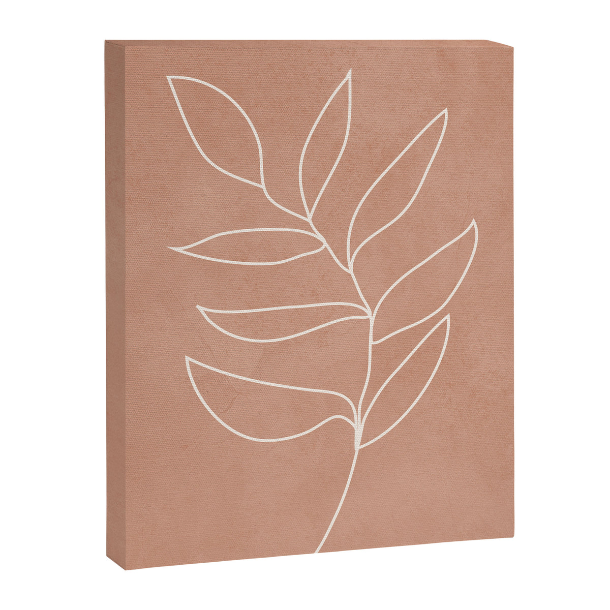 Engraved Leaf Line Canvas Print Gallery Image 6