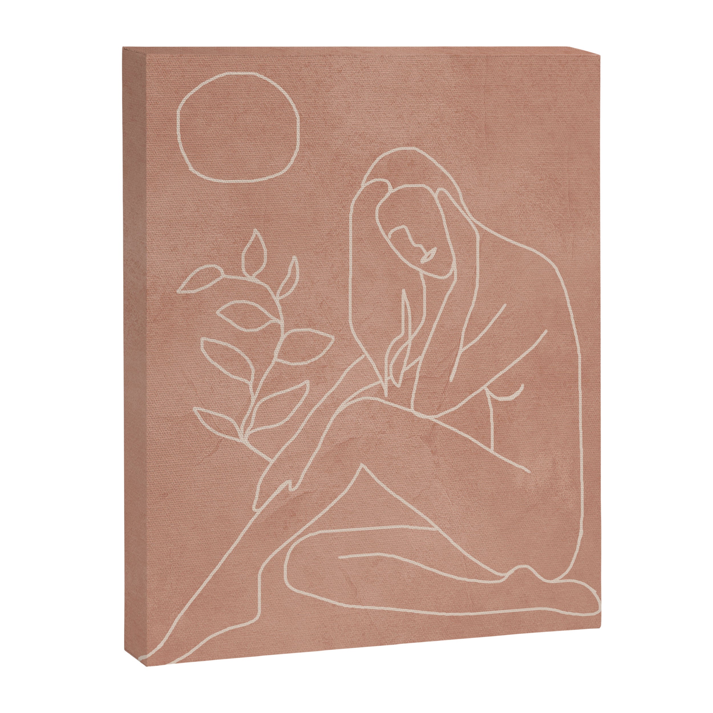Engraved Nude Line I Canvas Print Gallery Image 6
