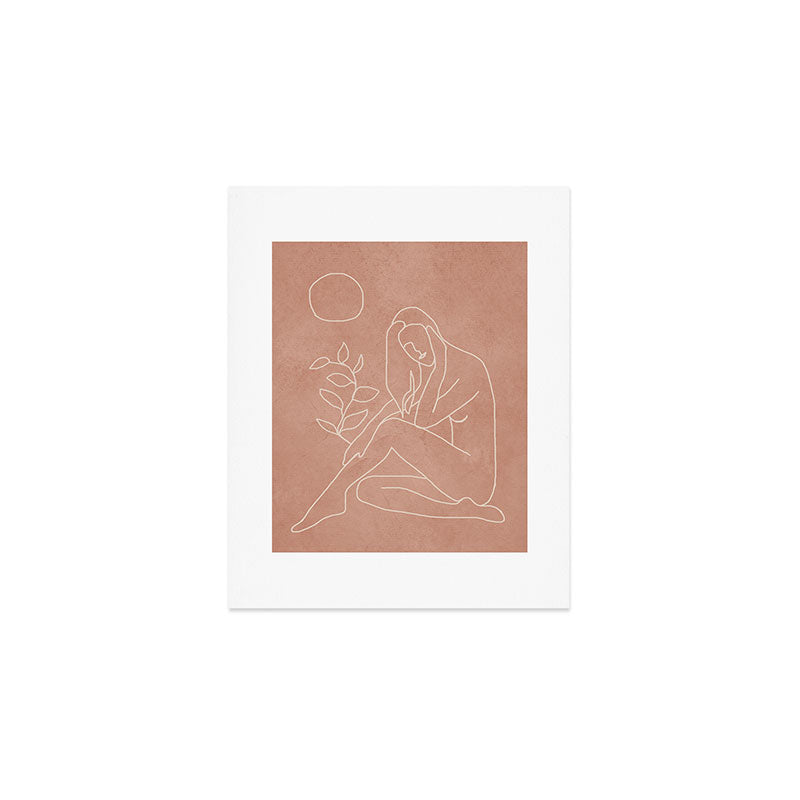 Engraved Nude Line I Art Print Gallery Image 1