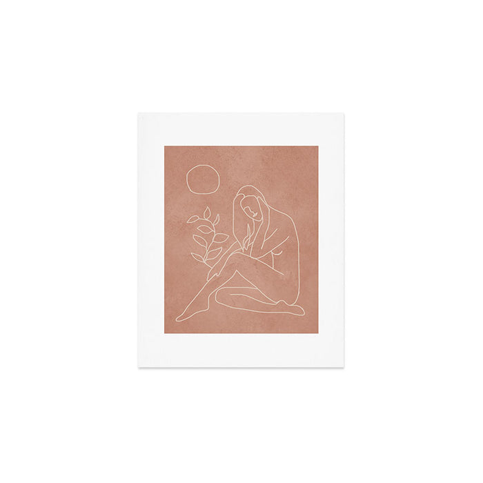 Engraved Nude Line I Art Print Gallery Image 1