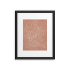 Engraved Nude Line I Framed Art Print Gallery Image 5