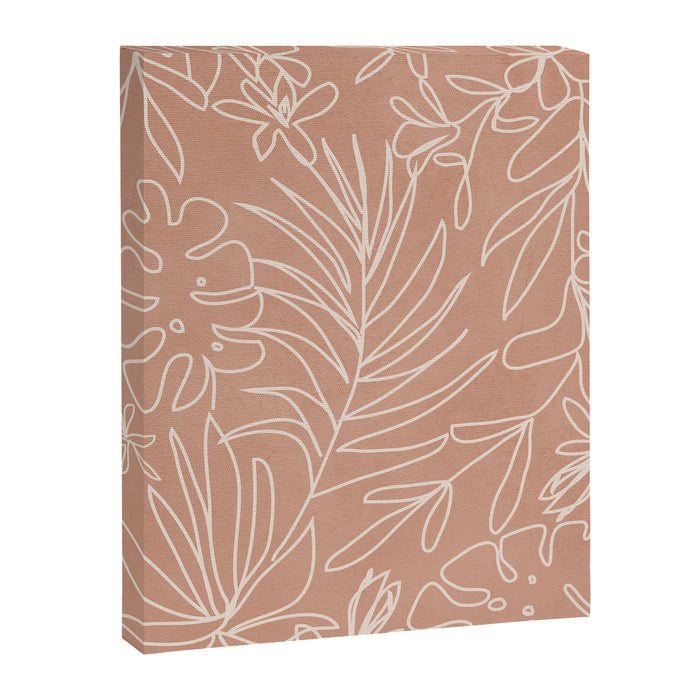 Engraved Tropical Line Canvas Print Gallery Image 1