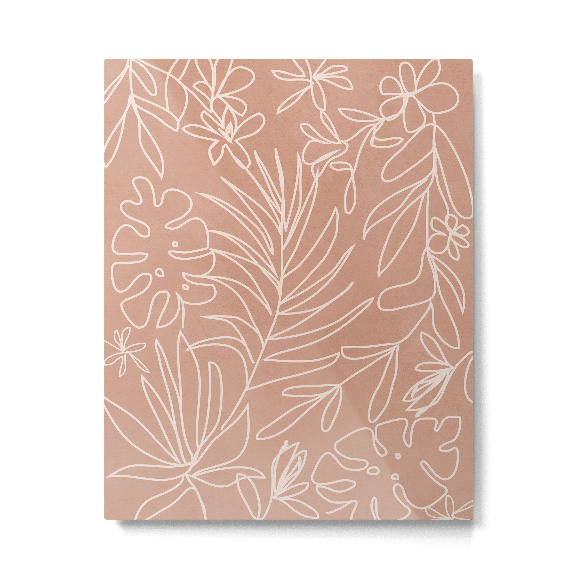 Engraved Tropical Line Metal Print Gallery Image 4