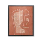 Faces 01 Framed Canvas Print Gallery Image 6