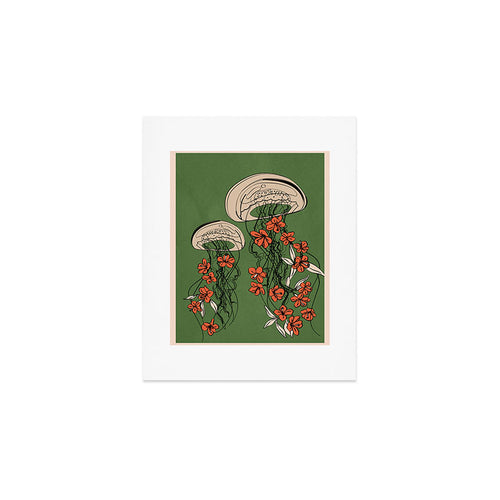 Floral Jellyfishes 2 Art Print Gallery Image 1