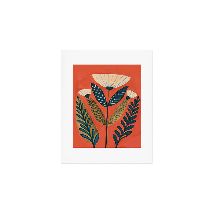 Folk Botanical Bloom Art Print Gallery Image 1