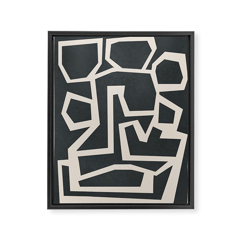 Fragmented Paths 1 Framed Canvas Print Gallery Image 6