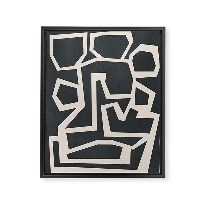 Fragmented Paths 1 Framed Canvas Print Gallery Image 1