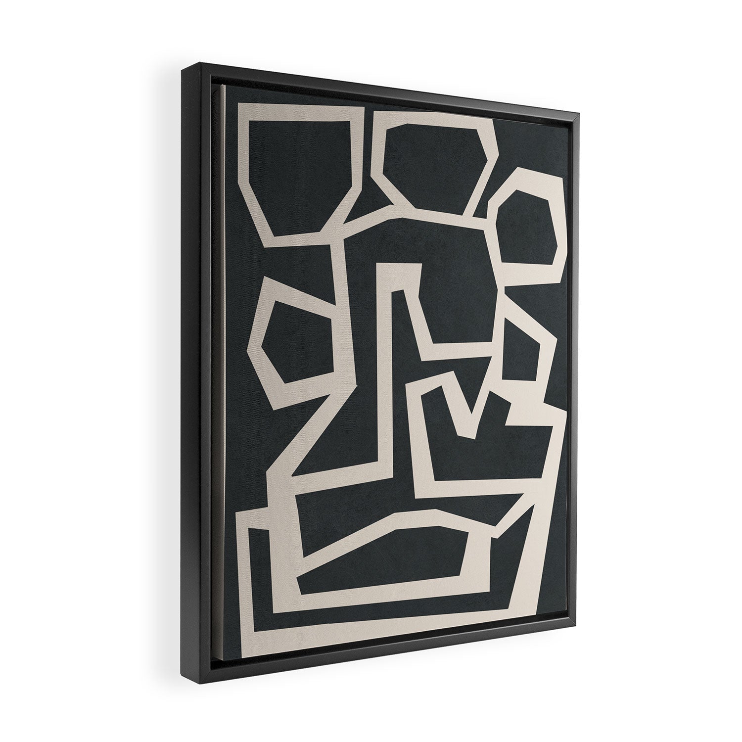 Fragmented Paths 1 Framed Canvas Print Gallery Image 2