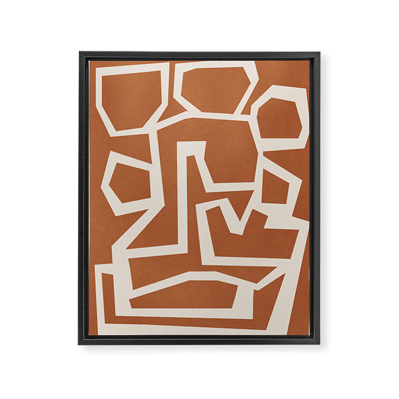 Fragmented Paths 7 Framed Canvas Print Gallery Image 6