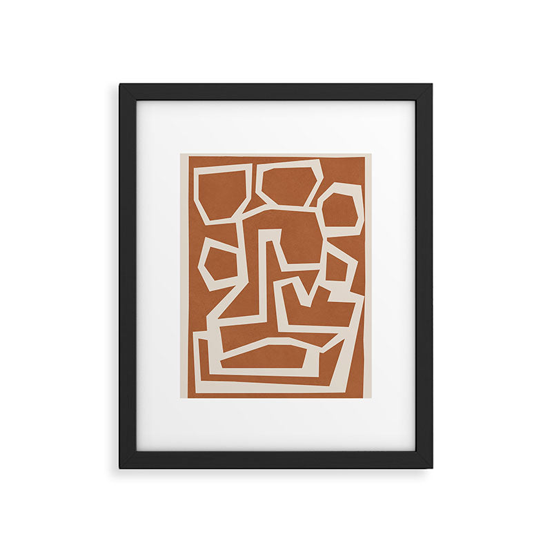 Fragmented Paths 7 Framed Art Print Gallery Image 5